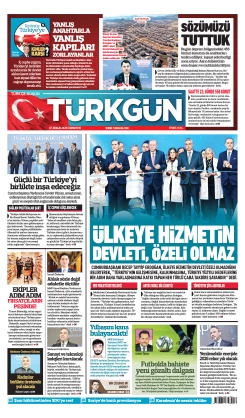 Türkgün Gazetesi 27 Aralık 2025