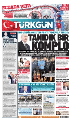 Türkgün Gazetesi 5 Ocak 2026