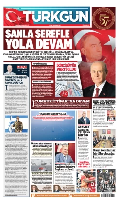 Türkgün Gazetesi 9 Şubat 2026