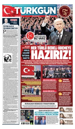 Türkgün Gazetesi 10 Şubat 2026