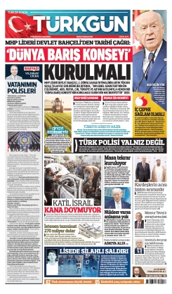 Türkgün Gazetesi 15 Nisan 2026
