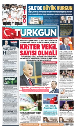 Türkgün Gazetesi 24 Temmuz 2026
