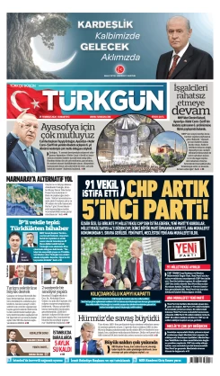 Türkgün Gazetesi 25 Temmuz 2026