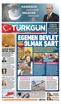 Türkgün Gazetesi 1 Ağustos 2026