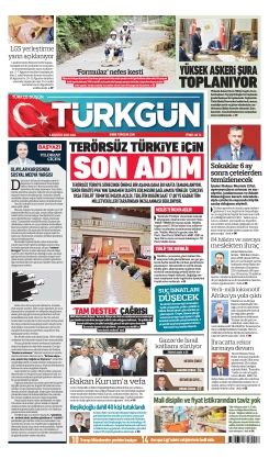 Türkgün Gazetesi 4 Ağustos 2026