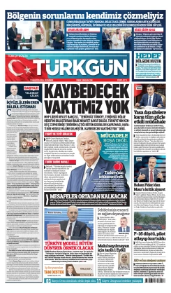 Türkgün Gazetesi 13 Ağustos 2026