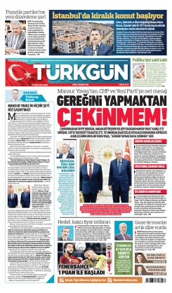 Türkgün Gazetesi 11 Eylül 2026