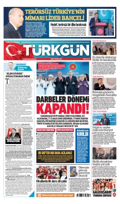 Türkgün Gazetesi 14 Eylül 2026