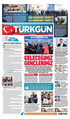 Türkgün Gazetesi 15 Eylül 2026