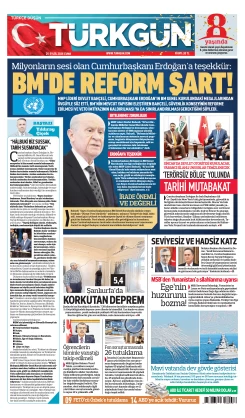 Türkgün Gazetesi 25 Eylül 2026