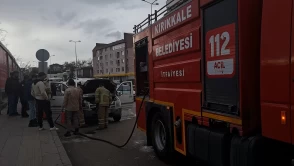 Kırıkkale'de seyir halindeki araç alev aldı!