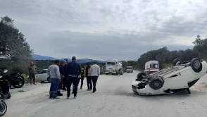 Kuşadası’nda korkunç kaza: 80 yaşındaki sürücü araçtan sağ çıktı