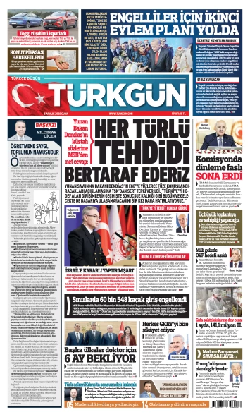 Türkgün Gazetesi 5 Aralık 2025