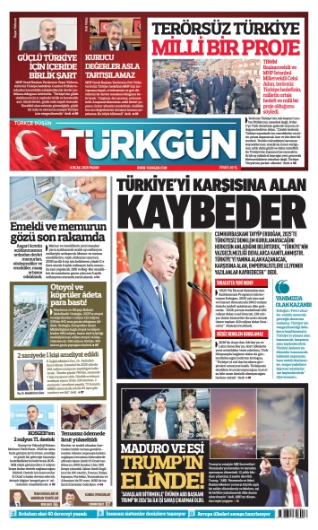 Türkgün Gazetesi 4 Ocak 2026