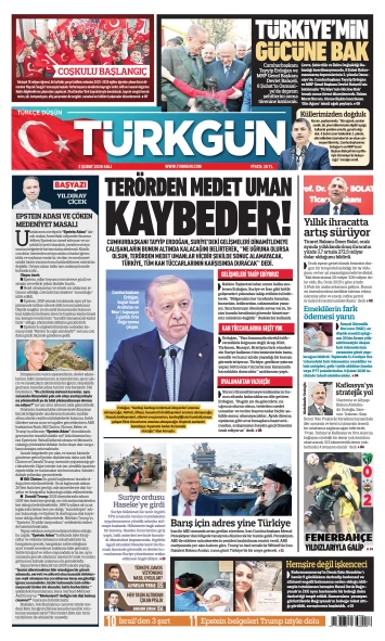 Türkgün Gazetesi 3 Şubat 2026