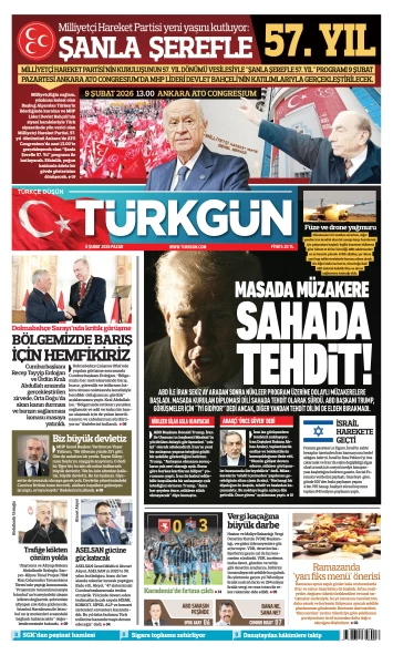 Türkgün Gazetesi 8 Şubat 2026