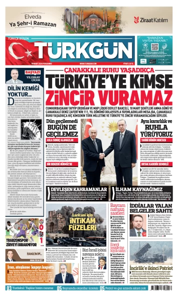 Türkgün Gazetesi 19 Mart 2026