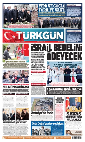 Türkgün Gazetesi 21 Mart 2026