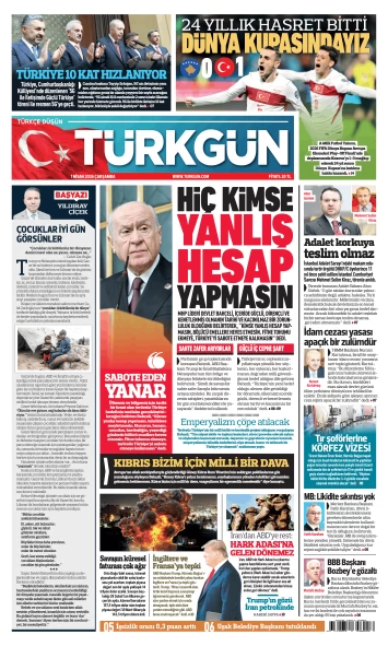 Türkgün Gazetesi 1 Nisan 2026