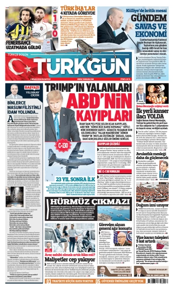 Türkgün Gazetesi 6 Nisan 2026