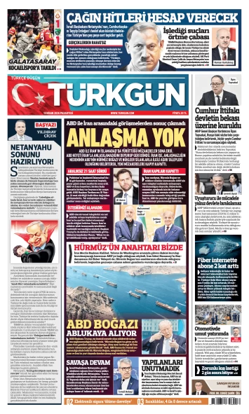 Türkgün Gazetesi 13 Nisan 2026