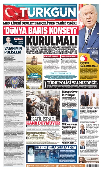 Türkgün Gazetesi 15 Nisan 2026
