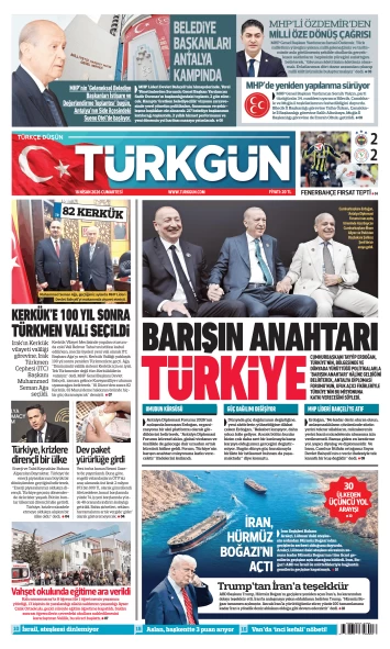 Türkgün Gazetesi 18 Nisan 2026