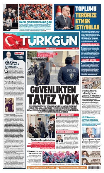Türkgün Gazetesi 21 Nisan 2026