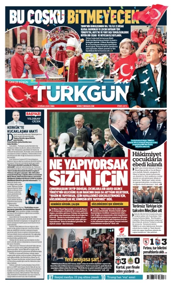 Türkgün Gazetesi 24 Nisan 2026