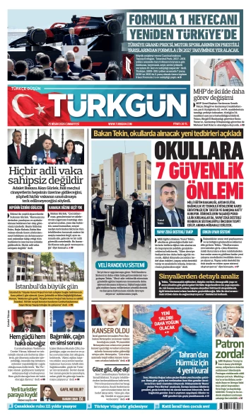 Türkgün Gazetesi 25 Nisan 2026