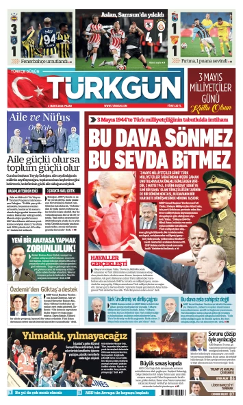 Türkgün Gazetesi 3 Mayıs 2026