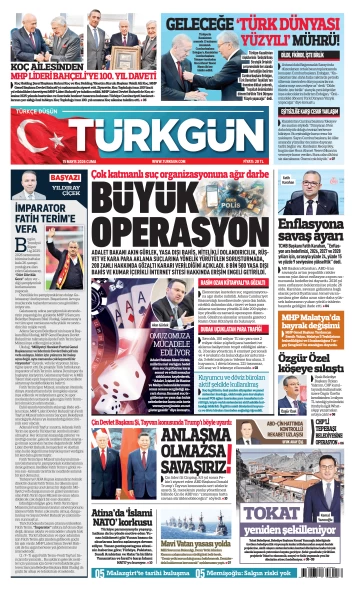 Türkgün Gazetesi 15 Mayıs 2026