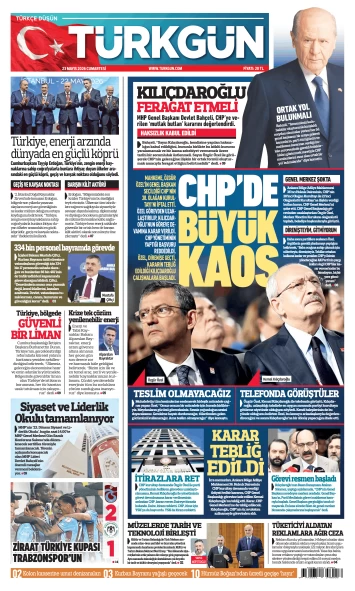 Türkgün Gazetesi 23 Mayıs 2026