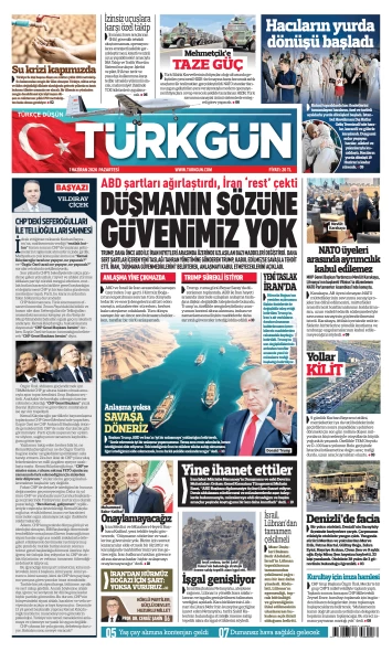 Türkgün Gazetesi 1 Haziran 2026
