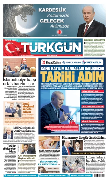 Türkgün Gazetesi 6 Haziran 2026