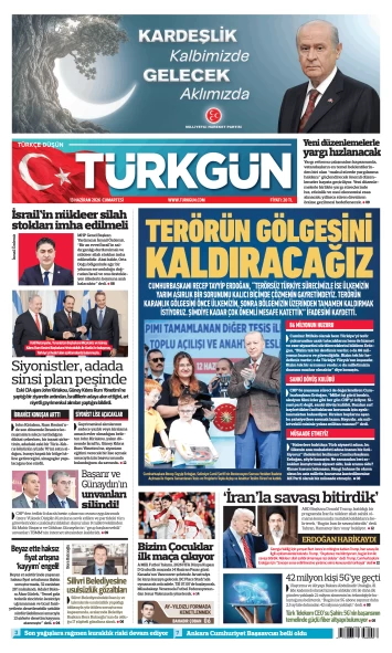 Türkgün Gazetesi 13 Haziran 2026