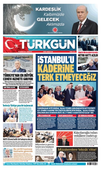 Türkgün Gazetesi 20 Haziran 2026