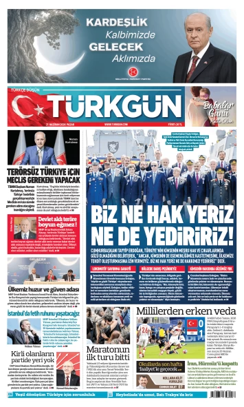 Türkgün Gazetesi 21 Haziran 2026