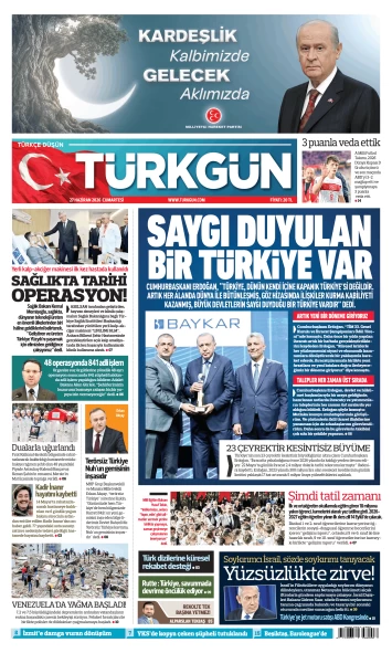 Türkgün Gazetesi 27 Haziran 2026