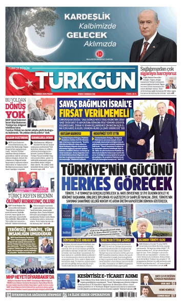 Türkgün Gazetesi 5 Temmuz 2026