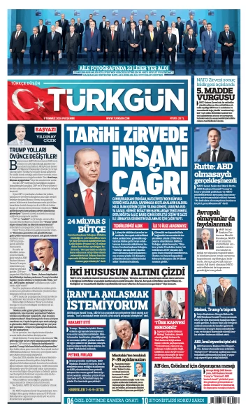 Türkgün Gazetesi 9 Temmuz 2026