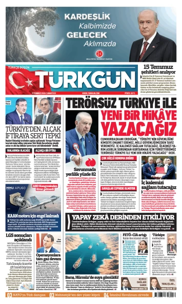 Türkgün Gazetesi 11 Temmuz 2026