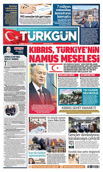 Türkgün Gazetesi 20 Temmuz 2026