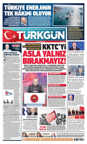 Türkgün Gazetesi 21 Temmuz 2026
