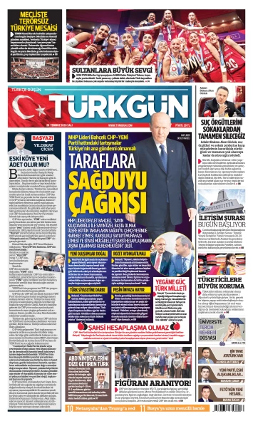 Türkgün Gazetesi 28 Temmuz 2026