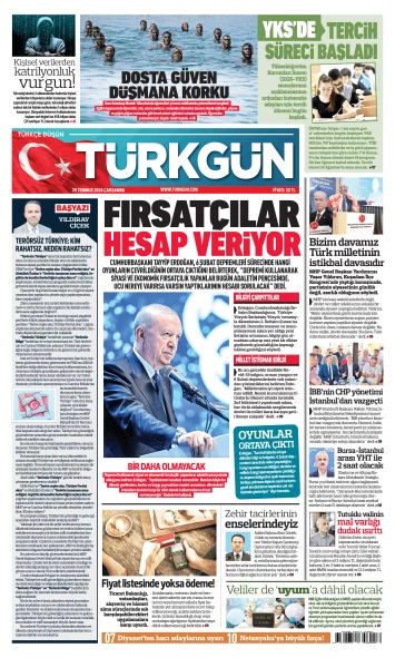 Türkgün Gazetesi 29 Temmuz 2026