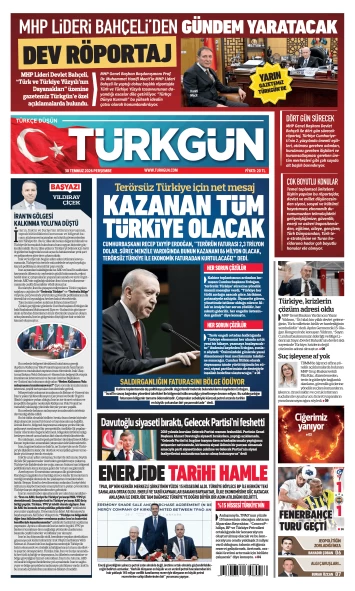 Türkgün Gazetesi 30 Temmuz 2026