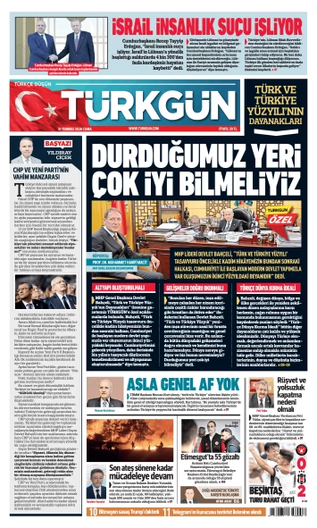 Türkgün Gazetesi 31 Temmuz 2026
