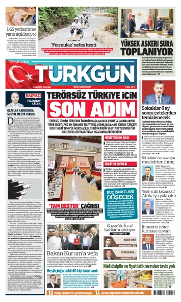 Türkgün Gazetesi 4 Ağustos 2026