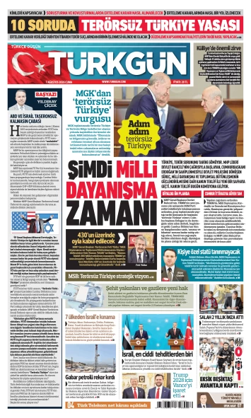 Türkgün Gazetesi 7 Ağustos 2026